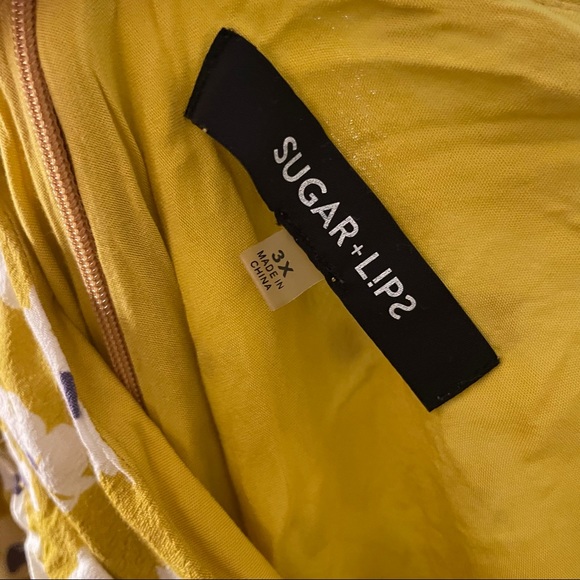 Yellow And White Floral Midi Dress - Picture 3 of 5